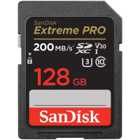 SANDISK Extreme PRO 128GB SDXC Memory Card + 2 years RescuePRO Deluxe up to 200MB/s & 90MB/s Read/Write speeds, UHS-I SANDISK Extreme PRO 128GB SDXC Memory Card + 2 years RescuePRO Deluxe up to 200MB/s & 90MB/s Read/Write speeds, UHS-I