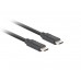 Lanberg USB-C M/M 3.1 GEN 2 CABLE 1.8M 10GB/S PD100W Black