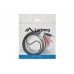 Lanberg mini jack 3.5mm (M) 3 pin -> 2X RCA (chinch) (M) cable 1.5m