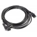 Lanberg CEE 7/7 -> IEC 320 C13 power cord 5m VDE Lanberg CEE 7/7 -> IEC 320 C13 power cord 5m VDE