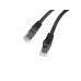 Lanberg patchcord CAT.6 utp lszh cu 0.25m black fluke passed