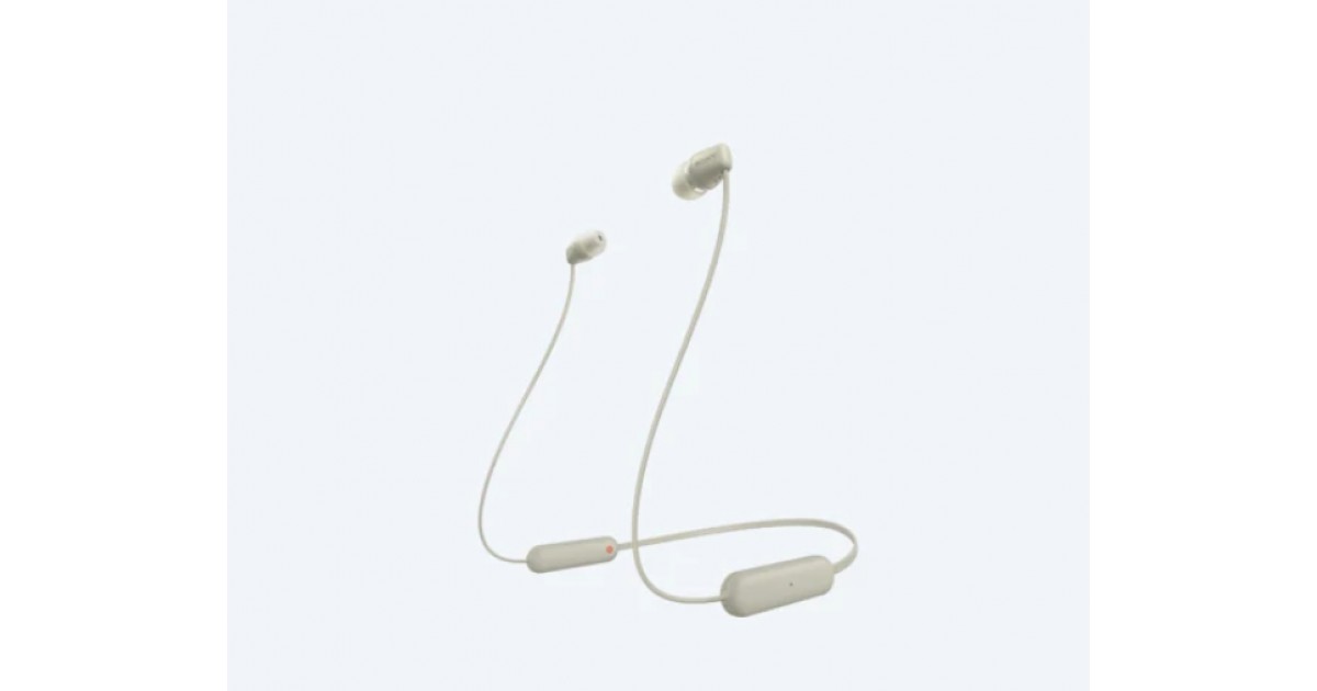 Слушалки Sony Headset WI-C100, taupe