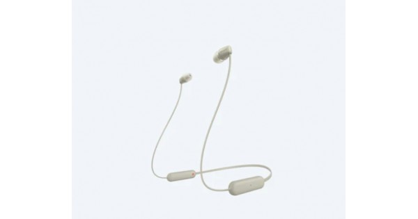 Слушалки Sony Headset WI-C100, taupe