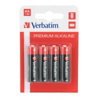 Verbatim ALKALINE BATTERY AA 4 PACK (HANGCARD)