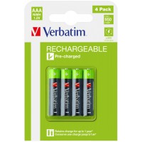 Verbatim RECHARGEABLE BATTERY AAA 4 PACK / HR03