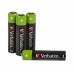 Verbatim RECHARGEABLE BATTERY AAA 4 PACK / HR03