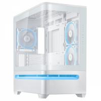 Кутия ASUS Prime AP202 ARGB mATX + 3 ARGB Вентилатора - White Кутия ASUS Prime AP202 ARGB mATX + 3 ARGB Вентилатора - White