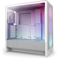 Кутия NZXT H5 Flow RGB 2024 White, Mid-Tower Кутия NZXT H5 Flow RGB 2024 White, Mid-Tower