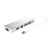 6-портов хъб j5create Mini Dock JUD380, USB 3.0, Gigabit Ethernet, HDMI, VGA, USB-B, Бял 6-портов хъб j5create Mini Dock JUD380, USB 3.0, Gigabit Ethernet, HDMI, VGA, USB-B, Бял