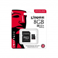Карта памет Kingston Industrial microSDHC/SDXC 8GB, Class 10 Карта памет Kingston Industrial microSDHC/SDXC 8GB, Class 10
