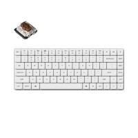 Геймърска механична клавиатура Keychron K3 Pro White QMK/VIA - Brown B