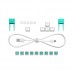 Геймърска механична клавиатура Logitech G512 X 75 - Dual Swap Analog/Mechanical Switch - White