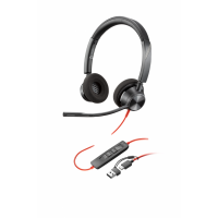 Слушалки HP Poly BW 3320 Stereo, USB-C+USB-C/A Слушалки HP Poly BW 3320 Stereo, USB-C+USB-C/A