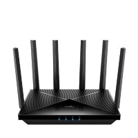 Безжичен рутер Cudy BE6500 2.5Ghz  Gigabit Dual Band Wi-Fi 7, 1x1Gbps WAN порт,4x10/100/1000, 6x5dBi антени, черен