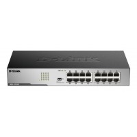 Суич D-Link DGS-1016D/E, 16 портов 10/100/1000, Desktop, rack mount