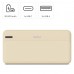 HAMA Външна батерия "Pocket 20", 20000 mAh, Изходи: 2x USB-A, бежов