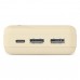 HAMA Външна батерия "Pocket 20", 20000 mAh, Изходи: 2x USB-A, бежов