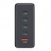 HAMA Зарядна станция 240 W, GaN, Fast Charger, 4 x USB-C, 1 x USB-A, PD HAMA Зарядна станция 240 W, GaN, Fast Charger, 4 x USB-C, 1 x USB-A, PD