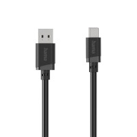 HAMA Кабел USB-C - USB-А мъжко, 1 м, 480Мbit/ 3А,черен HAMA Кабел USB-C - USB-А мъжко, 1 м, 480Мbit/ 3А,черен
