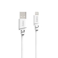 HAMA Кабел за зареждане USB-А -Lighntning , 2 m, Бял