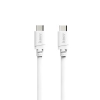 HAMA Кабел за зареждане USB-C - USB-C, 60 W, 1 m, бял