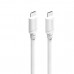 HAMA Кабел за зареждане USB-C - USB-C, 60 W, 1 m, бял