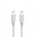 HAMA Кабел за зареждане USB-C - USB-C, 60 W, 1 m, бял
