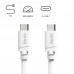 HAMA Кабел за зареждане USB-C - USB-C, 60 W, 1 m, бял