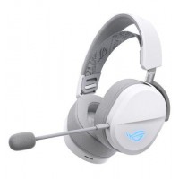 Геймърски безжични слушалки ASUS ROG Pelta White - USB-C, Aura Sync RG