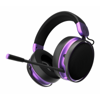 Геймърски безжични слушалки Dark Project Sono Wireless - Black/Violet