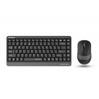 Комплект клавиатура и мишка A4TECH Fstyler FGS1110Q, Безжичен, Сива