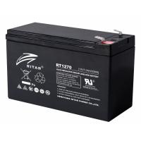 Оловна Батерия RITAR, (RT1270) AGM, 12V, 7Ah, 151/ 65/ 94 mm, Терминал2