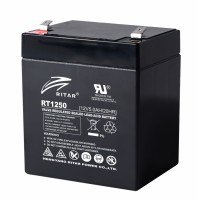 Оловна батерия RITAR, (RT1250) AGM, 12V, 5Ah, 90/ 70/ 10 1mm, Терминал 1