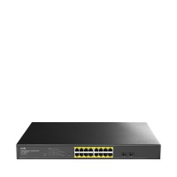 Суич Cudy GS1016Е, 16x порта управляем Gigabit PoE+, 2x Gigabit SFP сл Суич Cudy GS1016Е, 16x порта управляем Gigabit PoE+, 2x Gigabit SFP сл