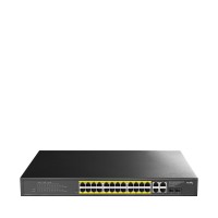 Суич Cudy GS1028EPS2, 24 портов, управляем Gigabit PoE+, 2x Gigabit SF Суич Cudy GS1028EPS2, 24 портов, управляем Gigabit PoE+, 2x Gigabit SF