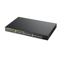 Суич ZYXEL GS1900-48HP, 48 портов управляем, PoE, Gigabit, за монтаж в Суич ZYXEL GS1900-48HP, 48 портов управляем, PoE, Gigabit, за монтаж в