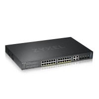 Суич ZyXEL GS-2220-28HP, 24 портов Layer2+, 24x Gigabit PoE + 4x Gigab Суич ZyXEL GS-2220-28HP, 24 портов Layer2+, 24x Gigabit PoE + 4x Gigab