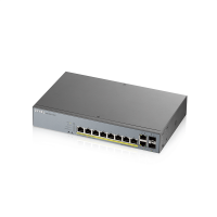 Суич ZyXEL GS1350-12HP, 12-портов, Gigabit, Управляем, PoE 130W Суич ZyXEL GS1350-12HP, 12-портов, Gigabit, Управляем, PoE 130W