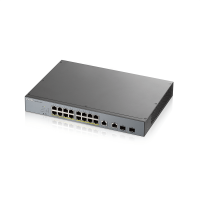 Суич ZyXEL GS1350-18HP, 18-портов, Gigabit, Управляем, PoE 250W Суич ZyXEL GS1350-18HP, 18-портов, Gigabit, Управляем, PoE 250W