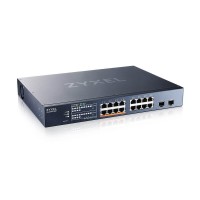 Суич ZyXEL XMG1915-18EP, 16-портов, 2x SFP, Gigabit, Управляем, , PoE Суич ZyXEL XMG1915-18EP, 16-портов, 2x SFP, Gigabit, Управляем, , PoE