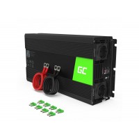 Инвертор GREEN CELL, 12/220V, DC/AC, 1500W/3000W, Модифицирана синусоида Инвертор GREEN CELL, 12/220V, DC/AC, 1500W/3000W, Модифицирана синусоида
