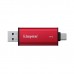 Флаш памет Kingston Dual USB-A/C Portable SSD 1TB - Black/Red Флаш памет Kingston Dual USB-A/C Portable SSD 1TB - Black/Red