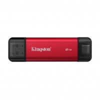 Флаш памет Kingston Dual USB-A/C Portable SSD 2TB - Black/Red