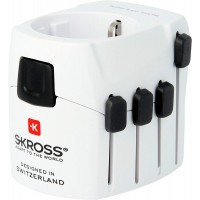 Адаптер SKROSS PRO Earthed 1103145, World, Бял Адаптер SKROSS PRO Earthed 1103145, World, Бял