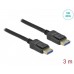 Кабел Delock DisplayPort 2.0 мъжко - DisplayPort 2.0 мъжко, 3.0м, 54 Gb/s, Черен Кабел Delock DisplayPort 2.0 мъжко - DisplayPort 2.0 мъжко, 3.0м, 54 Gb/s, Черен