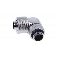 Фитинг Alphacool Eiszapfen, Удължител, 90°, 13/10mm, G1/4, Сребрист